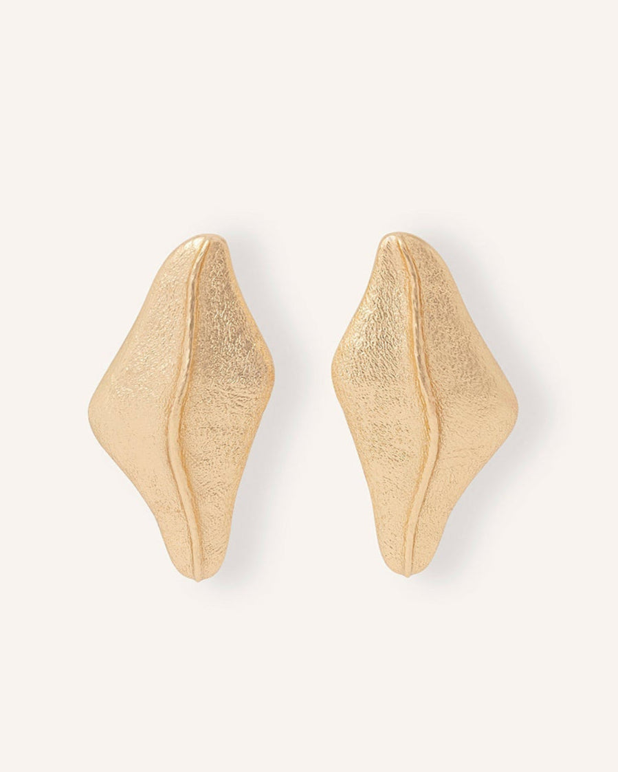 LEMON LEAF PENDIENTES GRANDES DORADOS
