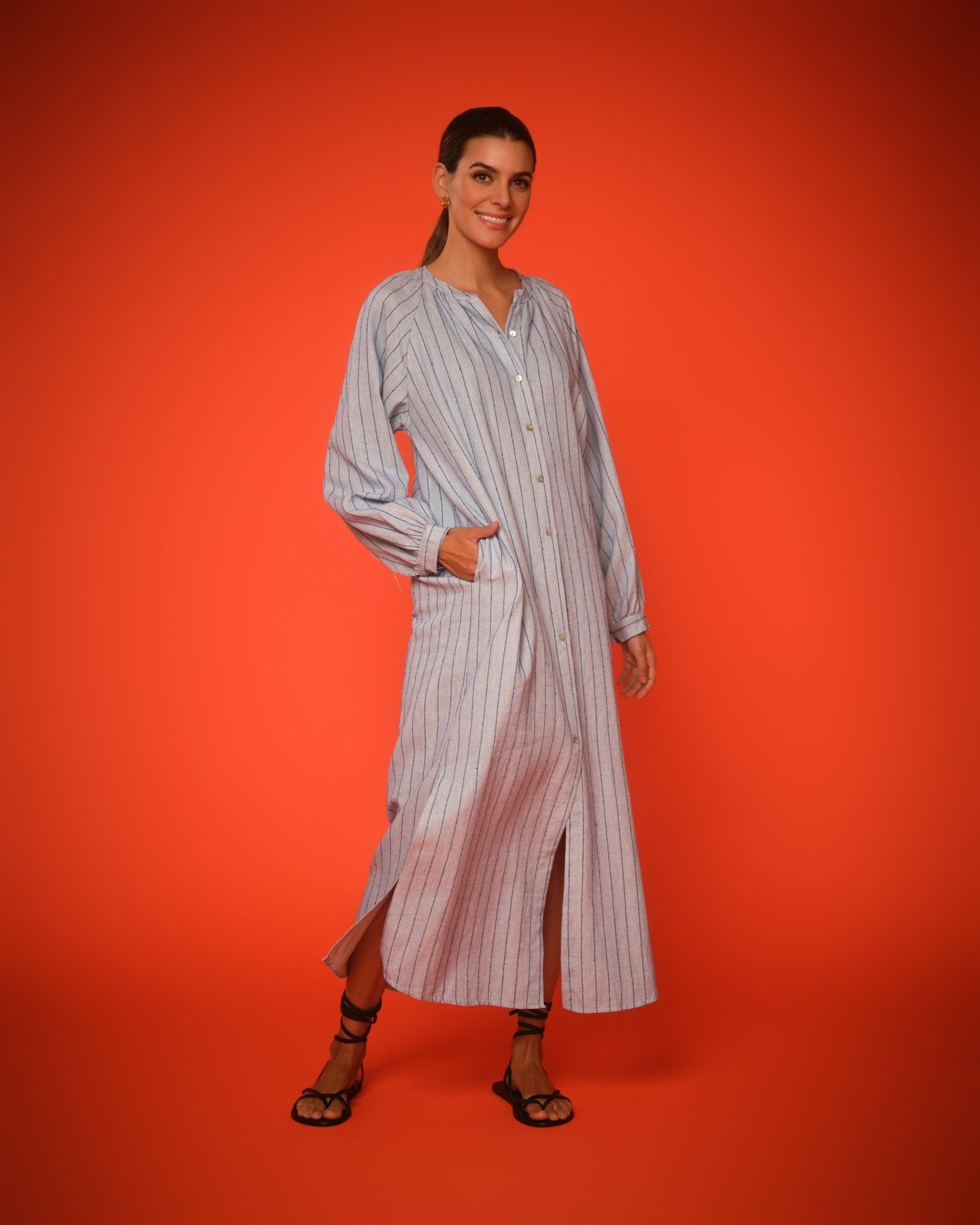 VESTIDO AZUL CLOE - Seeiou