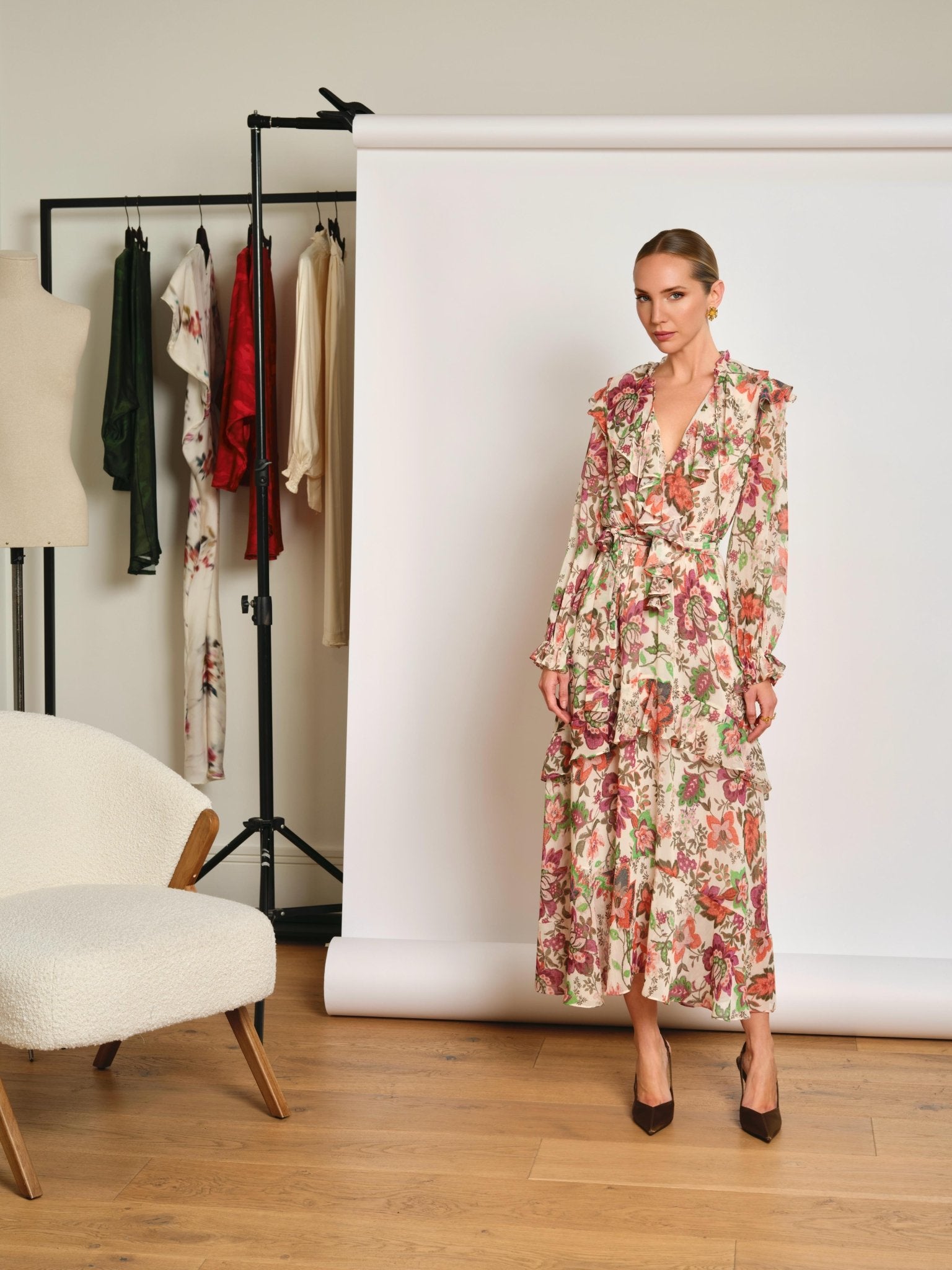 Vestido estampado crudo Sienna - SEEIOU