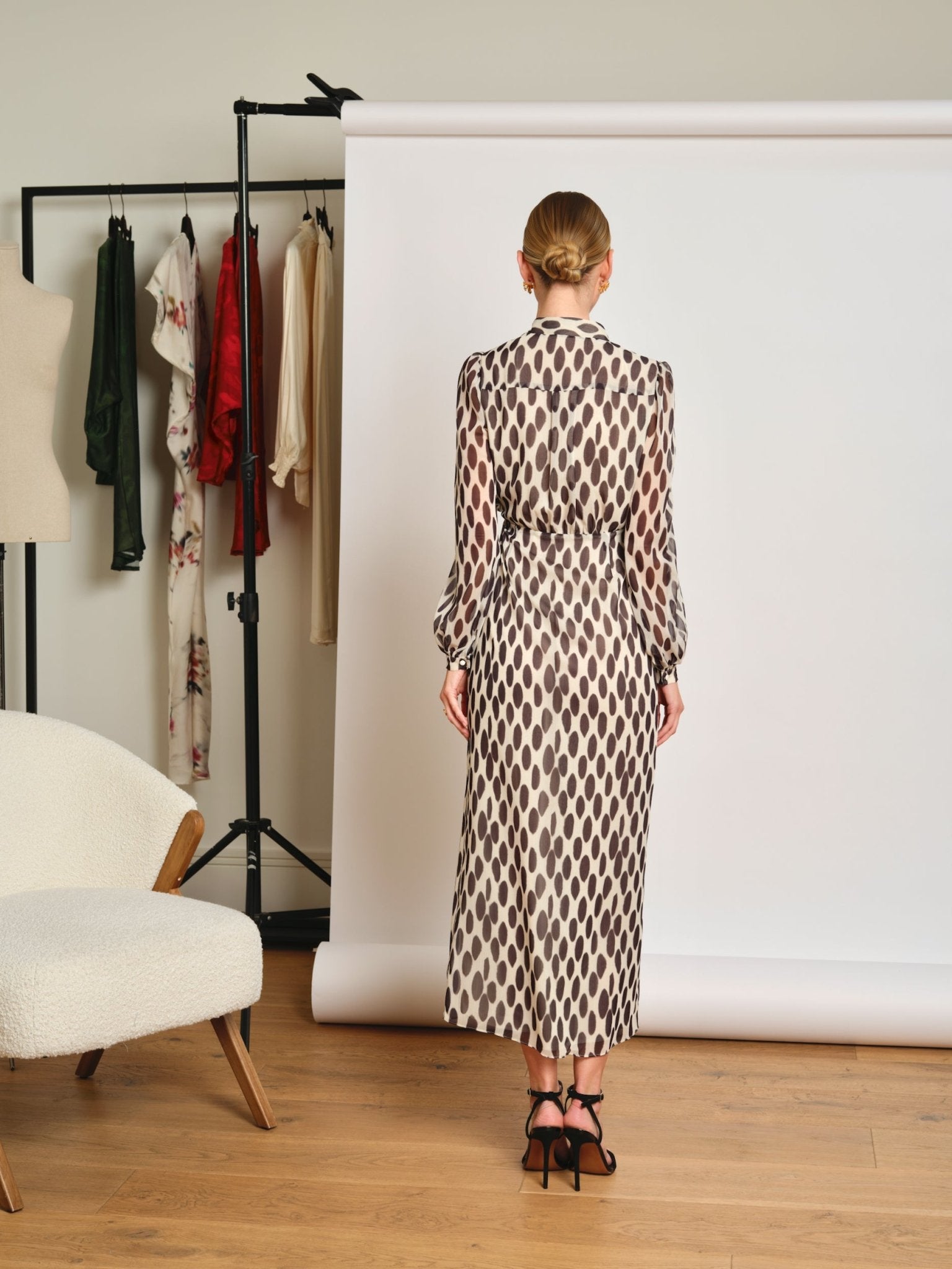 Vestido estampado lunares Berta - SEEIOU