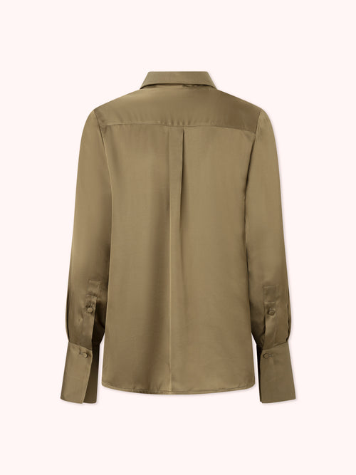PRE-ORDER CAMISA SATINADA VERDE