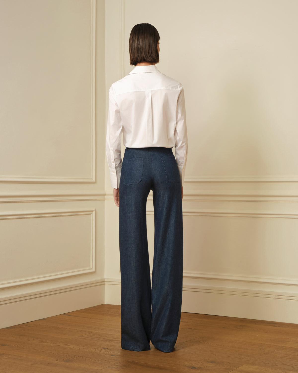 CAMISA DE PUÑO ALARGADO BLANCA