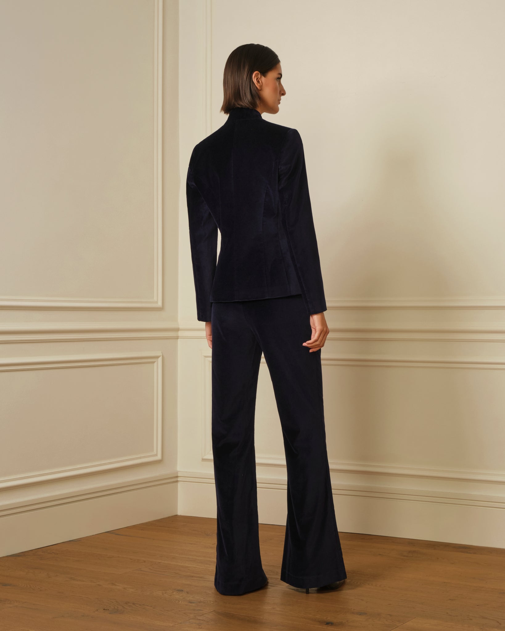 CHAQUETA CORTA TERCIOPELO NAVY