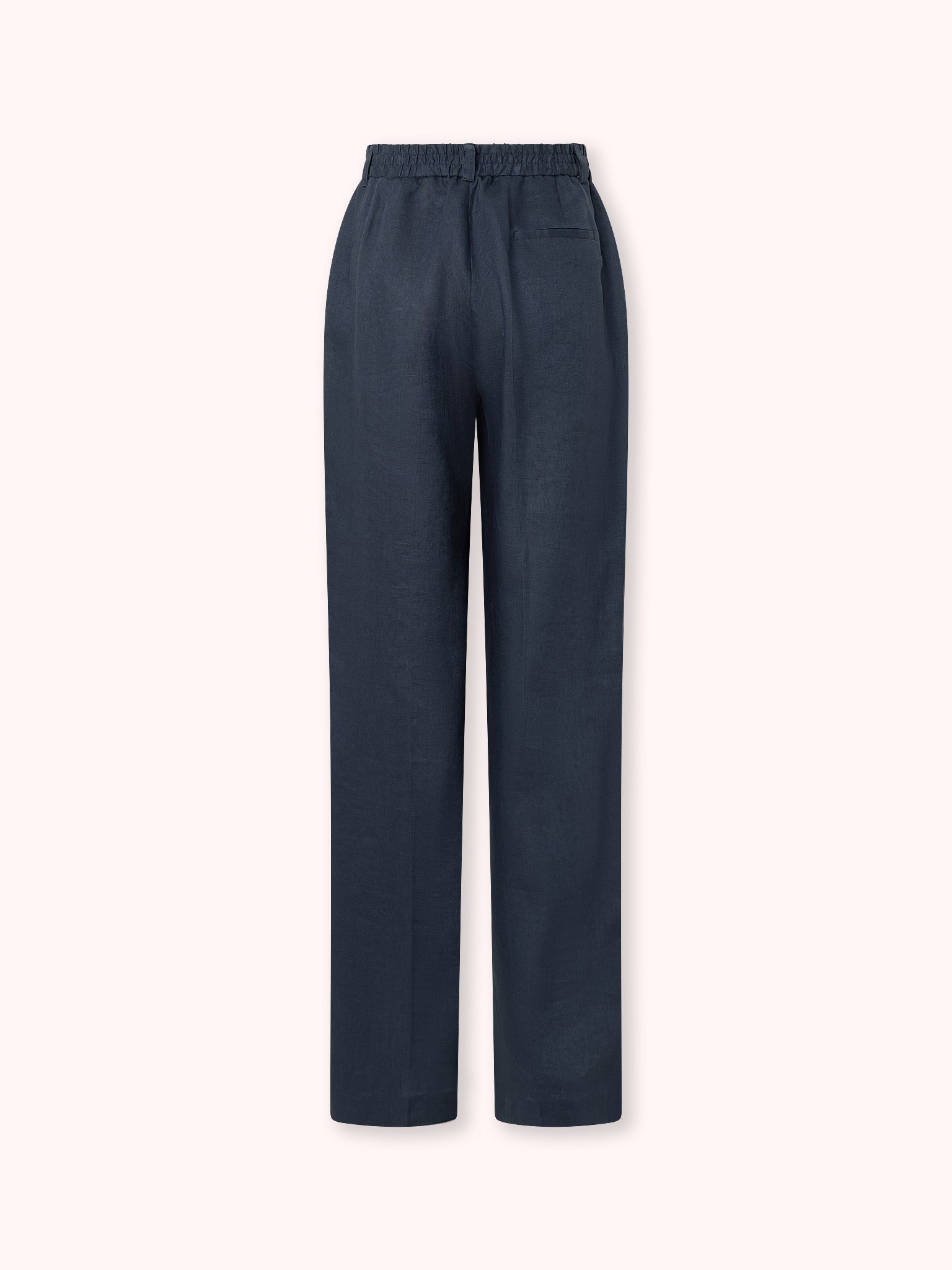 PANTALÓN DE LINO AZUL