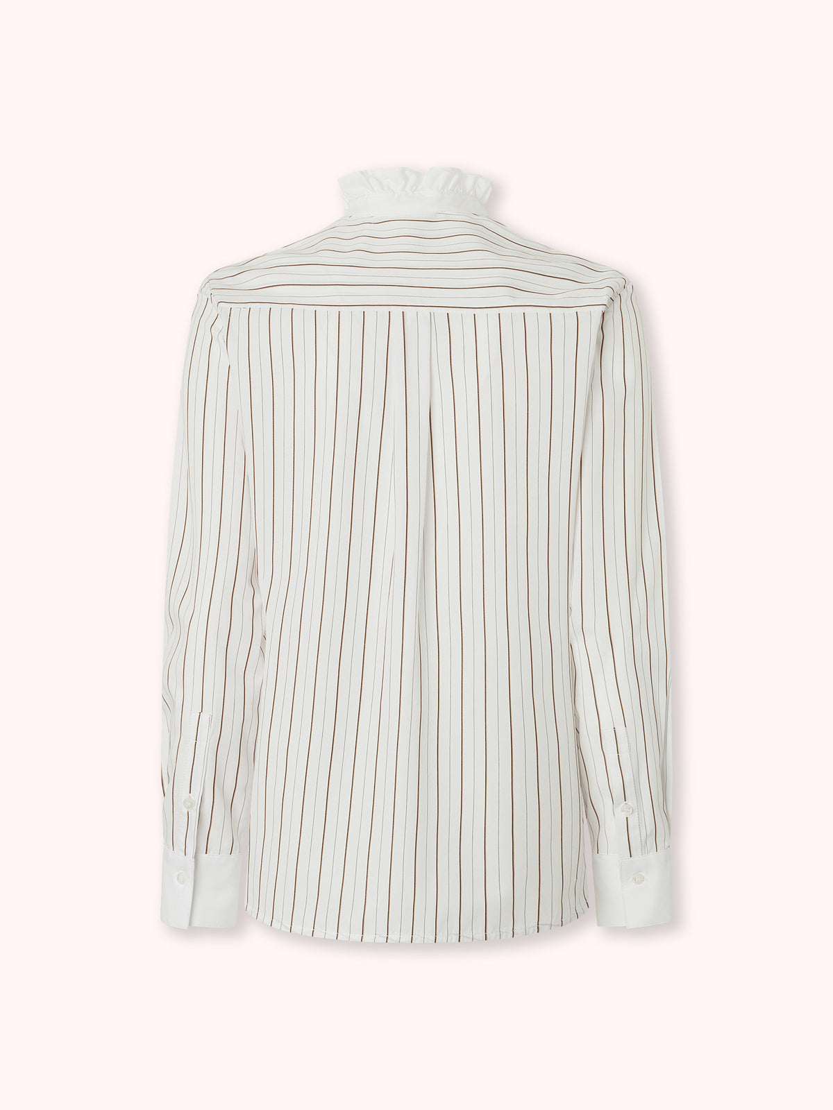 CAMISA DE RAYAS CON CUELLO VOLANTE