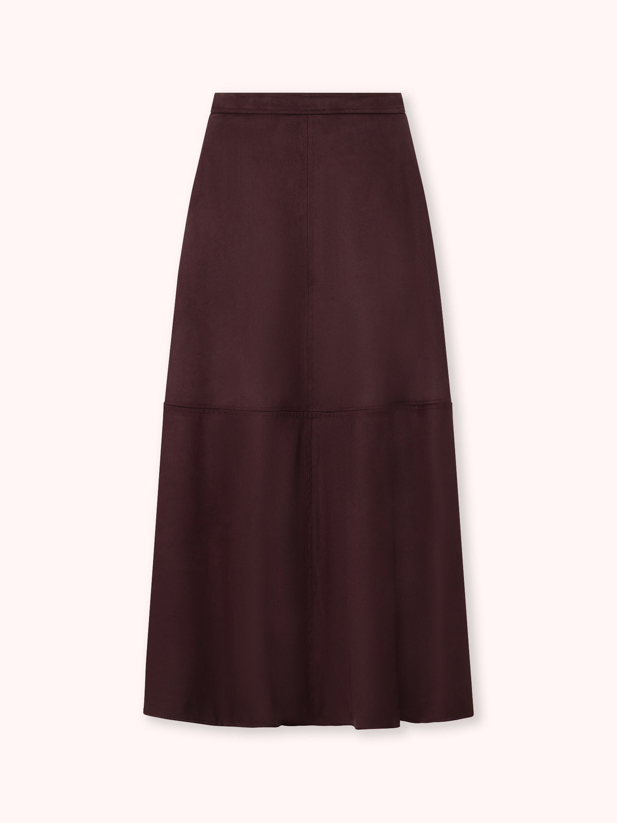 FALDA MIDI DE ANTE BURDEOS