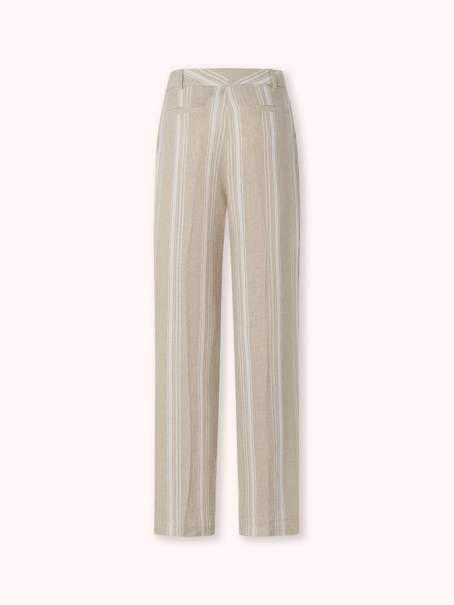 PANTALÓN PALAZZO DE RAYAS CRUDO