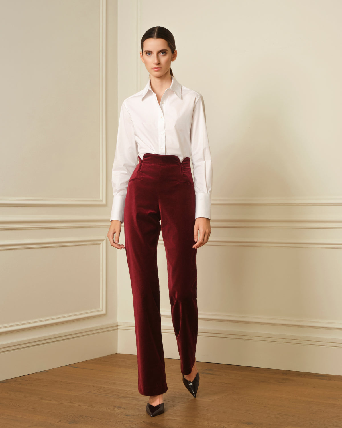 PANTALÓN TERCIOPELO BURDEOS