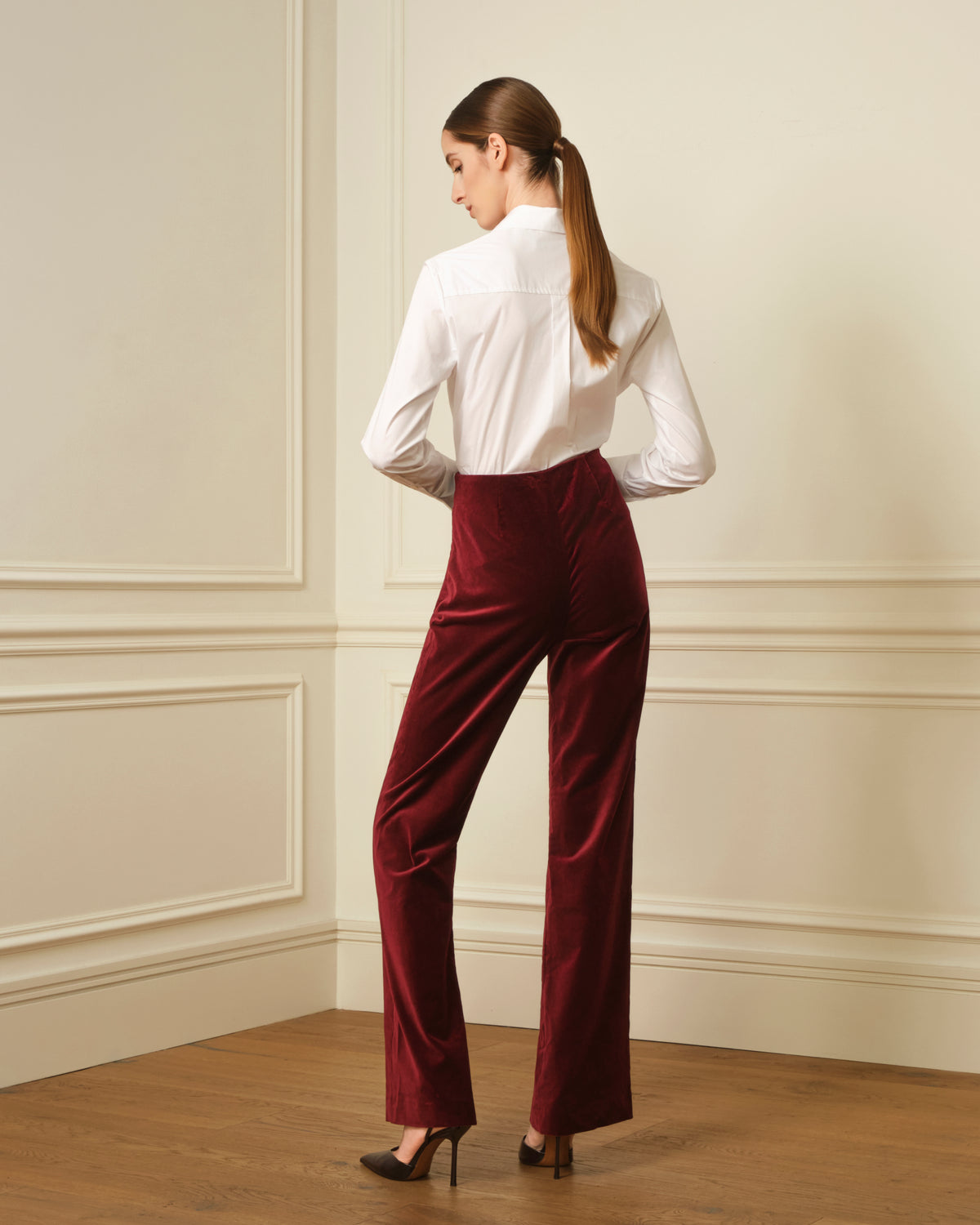PANTALÓN TERCIOPELO BURDEOS