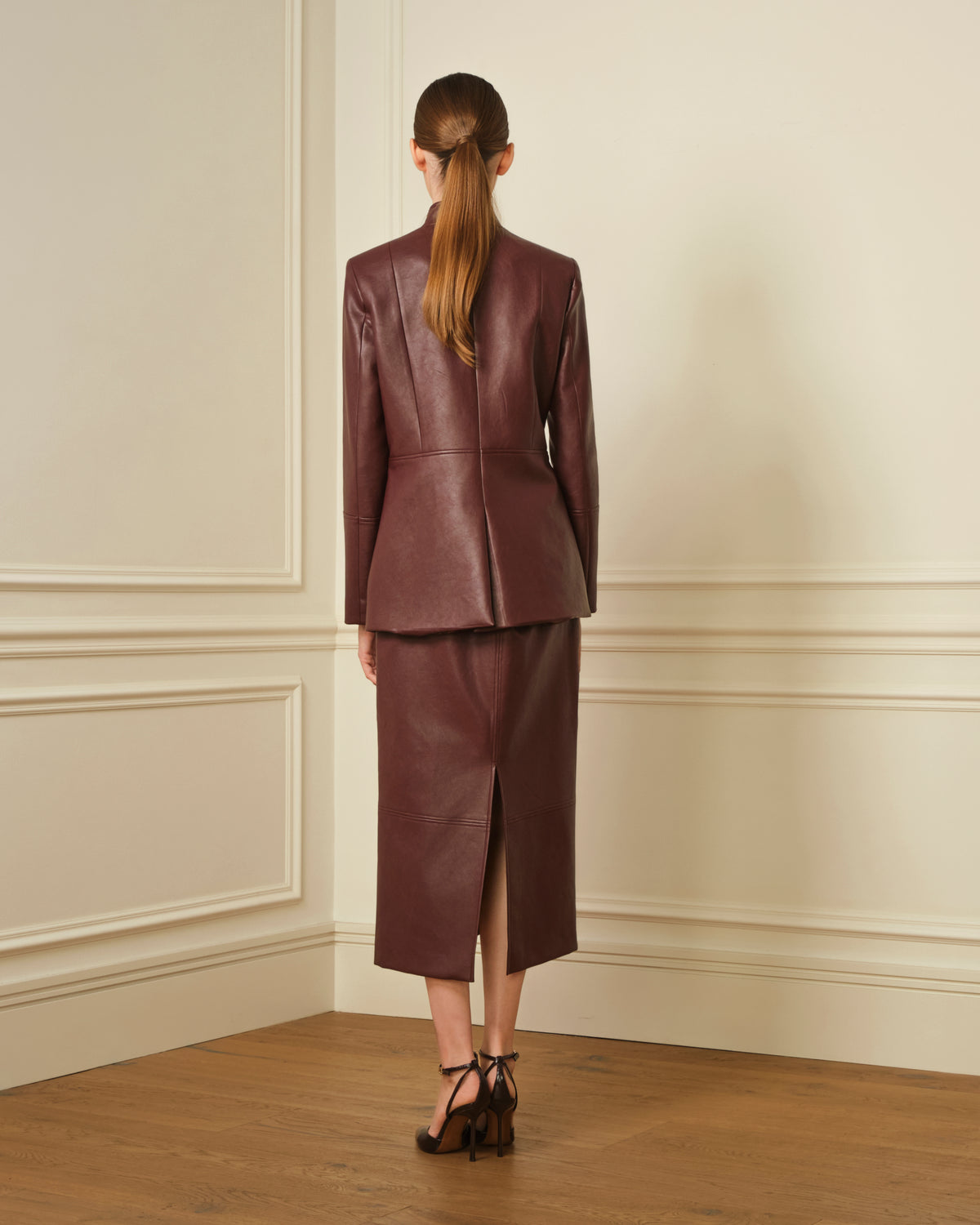 BLAZER CUELLO MAO EFECTO PIEL
