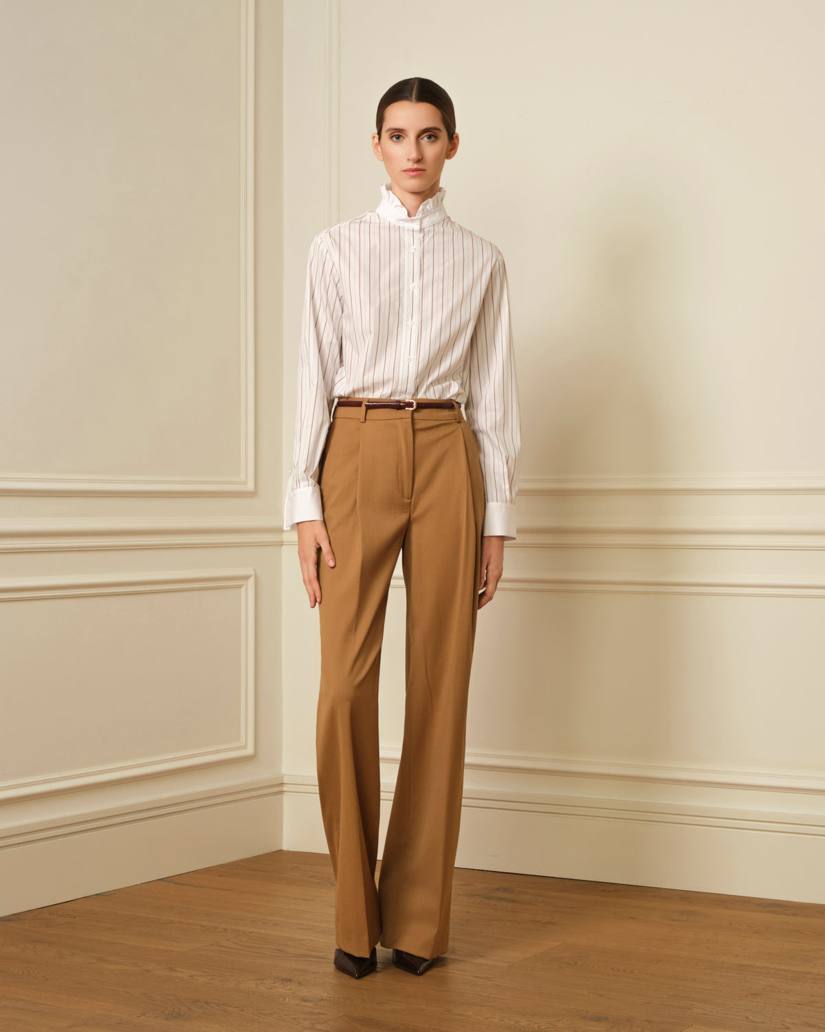 PANTALÓN RECTO CAMEL