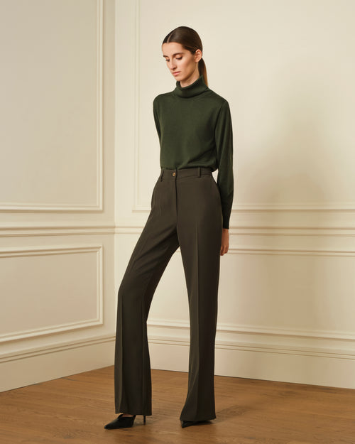 PANTALÓN CREP VERDE