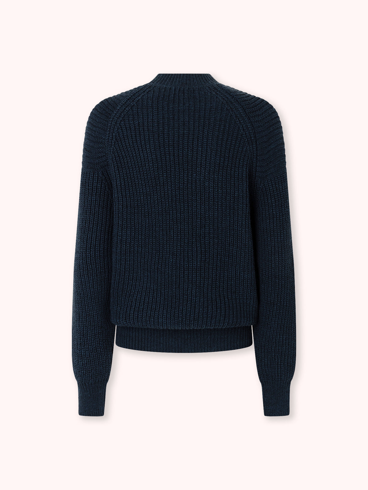 SUÉTER CUELLO CAJA CALADO AZUL