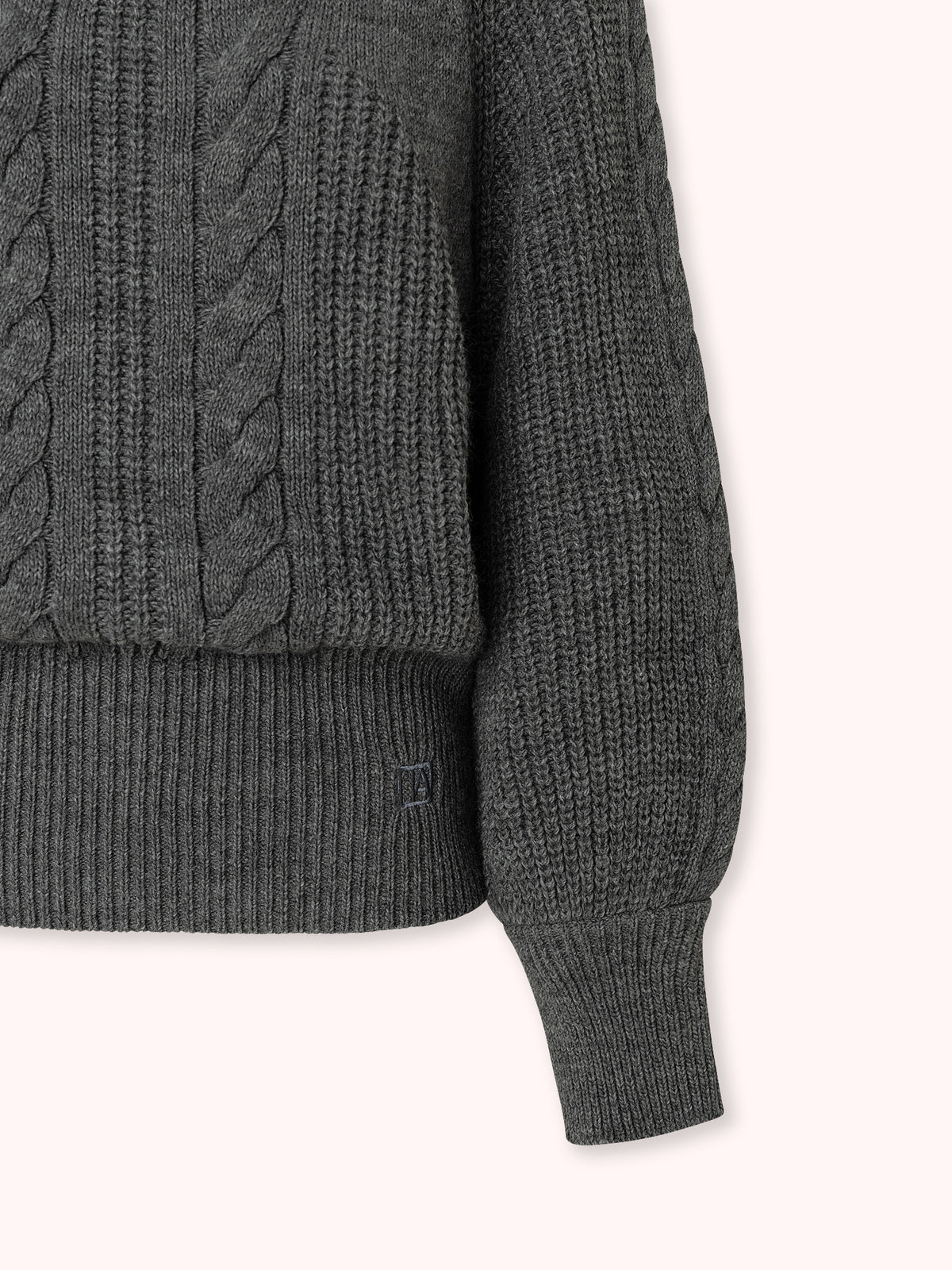 SUÉTER CUELLO BARCO GRIS