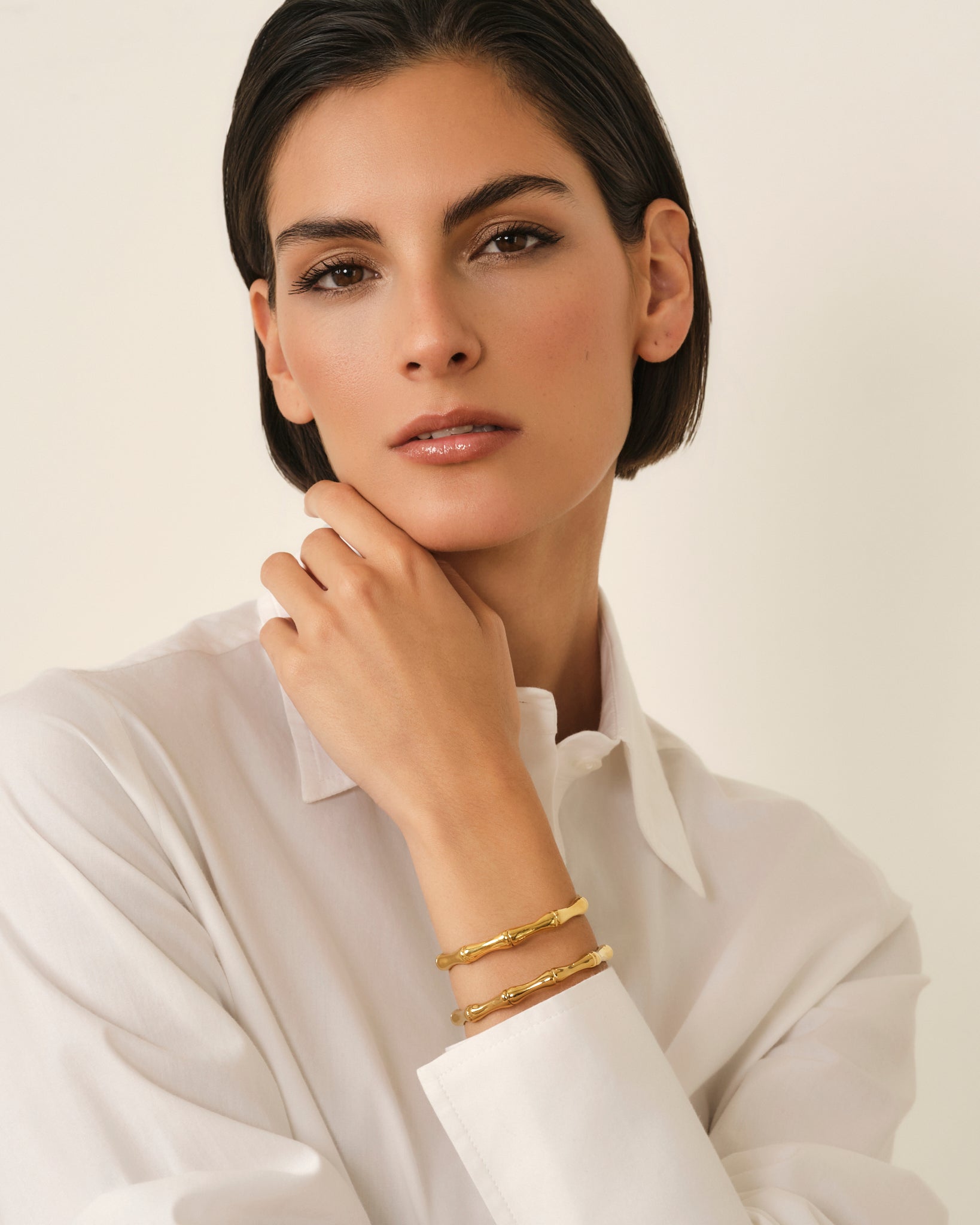 BRAZALETE BAMBOO VINTAGE DORADO UNISEX