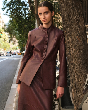 BLAZER CUELLO MAO EFECTO PIEL