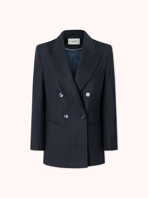 BLAZER RAYA DIPLOMÁTICA AZUL