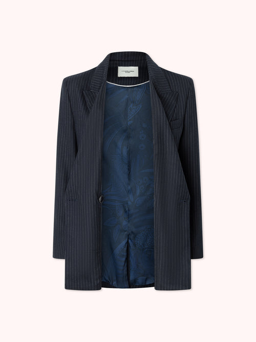 BLAZER RAYA DIPLOMÁTICA AZUL