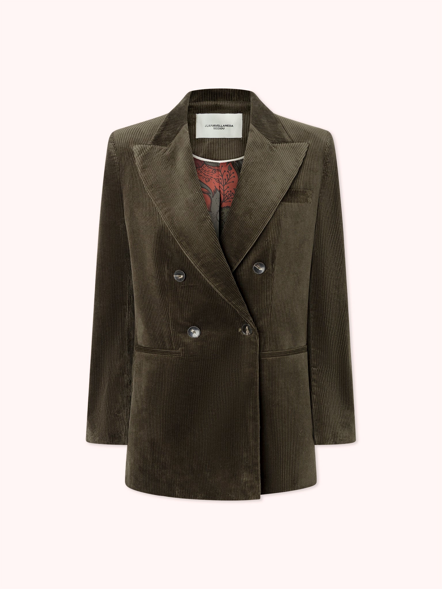 BLAZER CRUZADA DE PANA VERDE