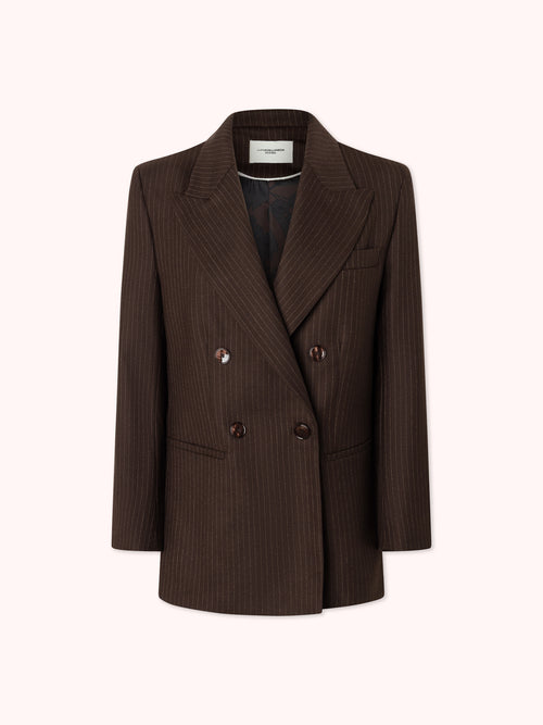 BLAZER RAYA DIPLOMÁTICA MARRÓN