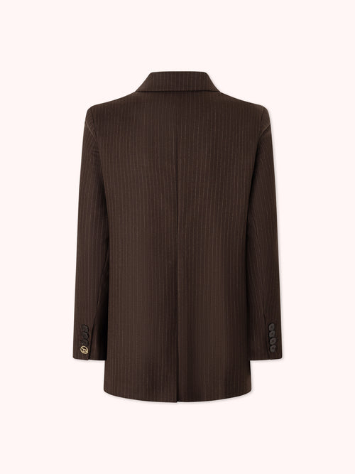 BLAZER RAYA DIPLOMÁTICA MARRÓN
