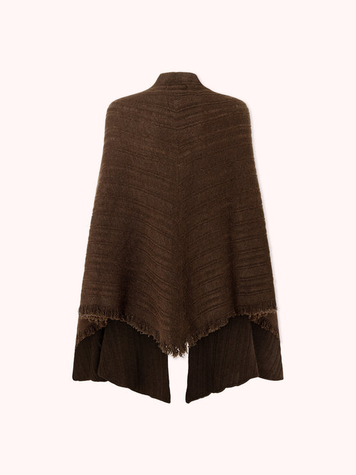 CAPA DE PUNTO ACANALADO MARRÓN