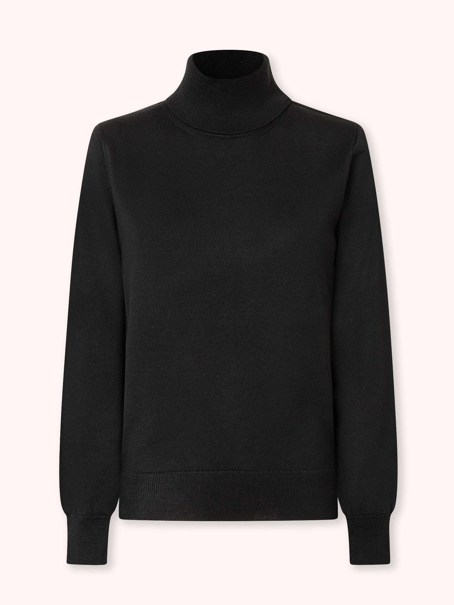 SUÉTER CUELLO CISNE MANGA LARGA NEGRO