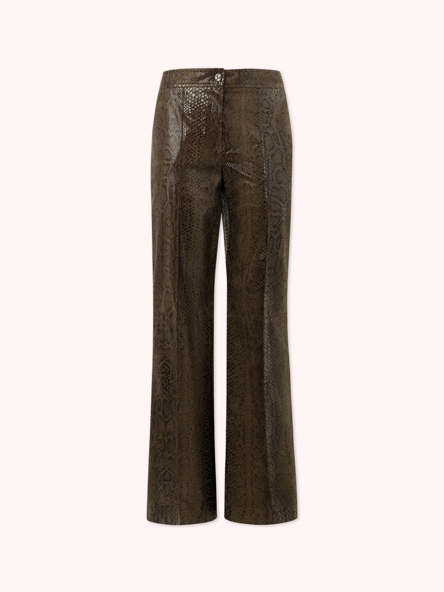 PRE-ORDER PANTALÓN FLARE EFECTO PIEL DE PITÓN