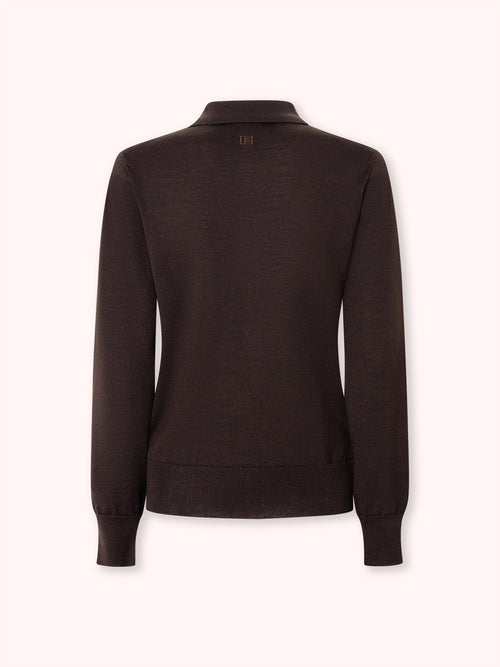 JERSEY CUELLO POLO MARRÓN