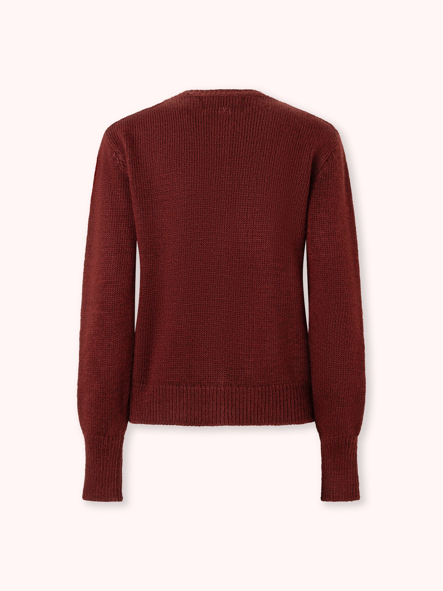 CÁRDIGAN DE BOTONES FORRADOS GRANATE