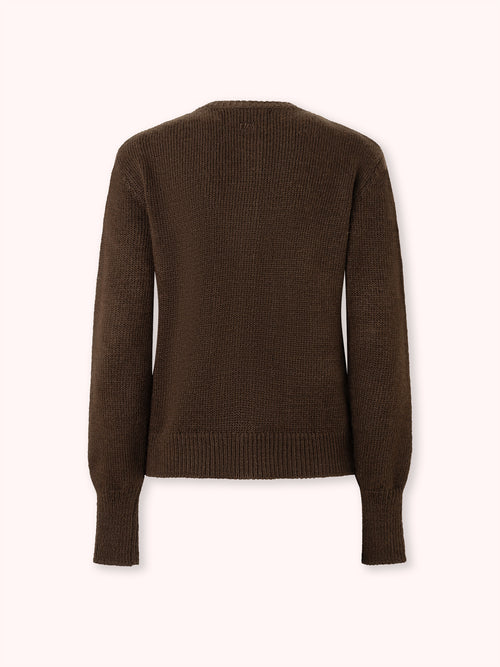 CÁRDIGAN DE BOTONES FORRADOS MARRÓN