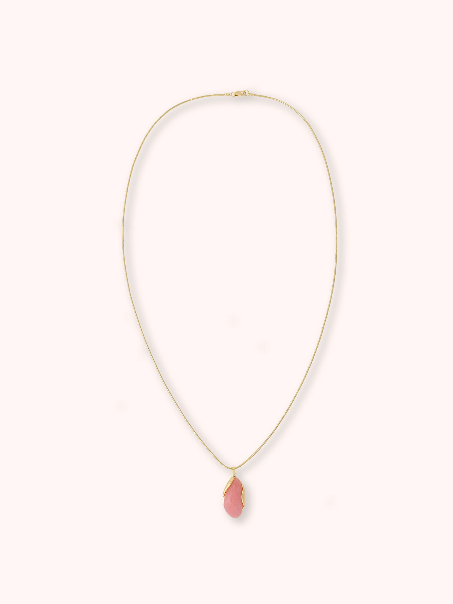 COLLAR DE PIEDRA CON DORADO