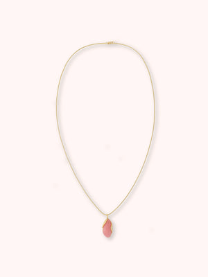 COLLAR DE PIEDRA CON DORADO