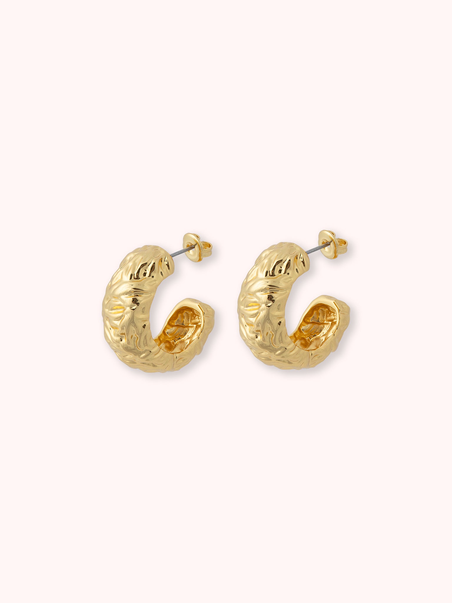 PENDIENTES DE ARO ABIERTO DORADO
