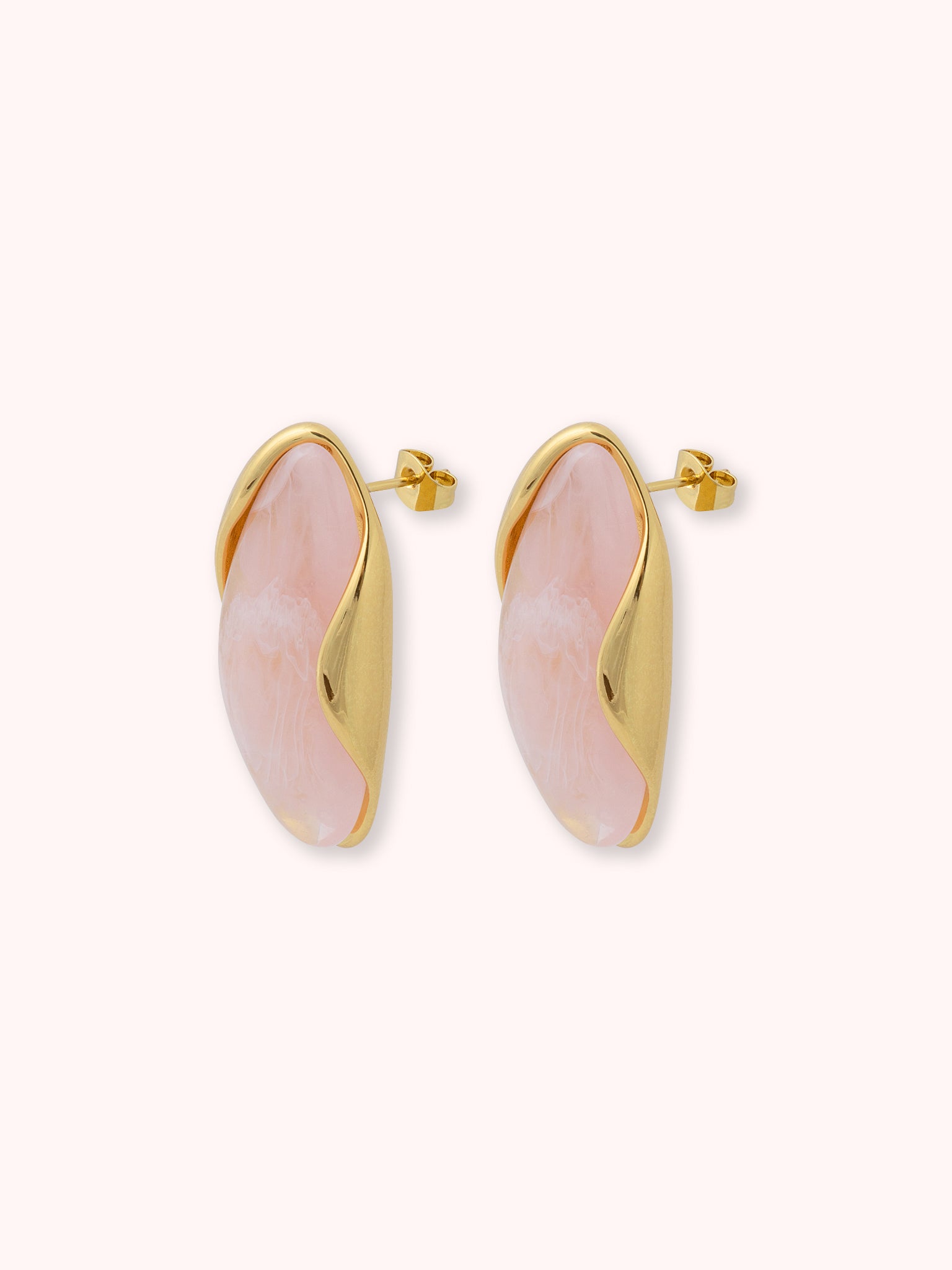 PENDIENTES DE PIEDRAS CON DORADO