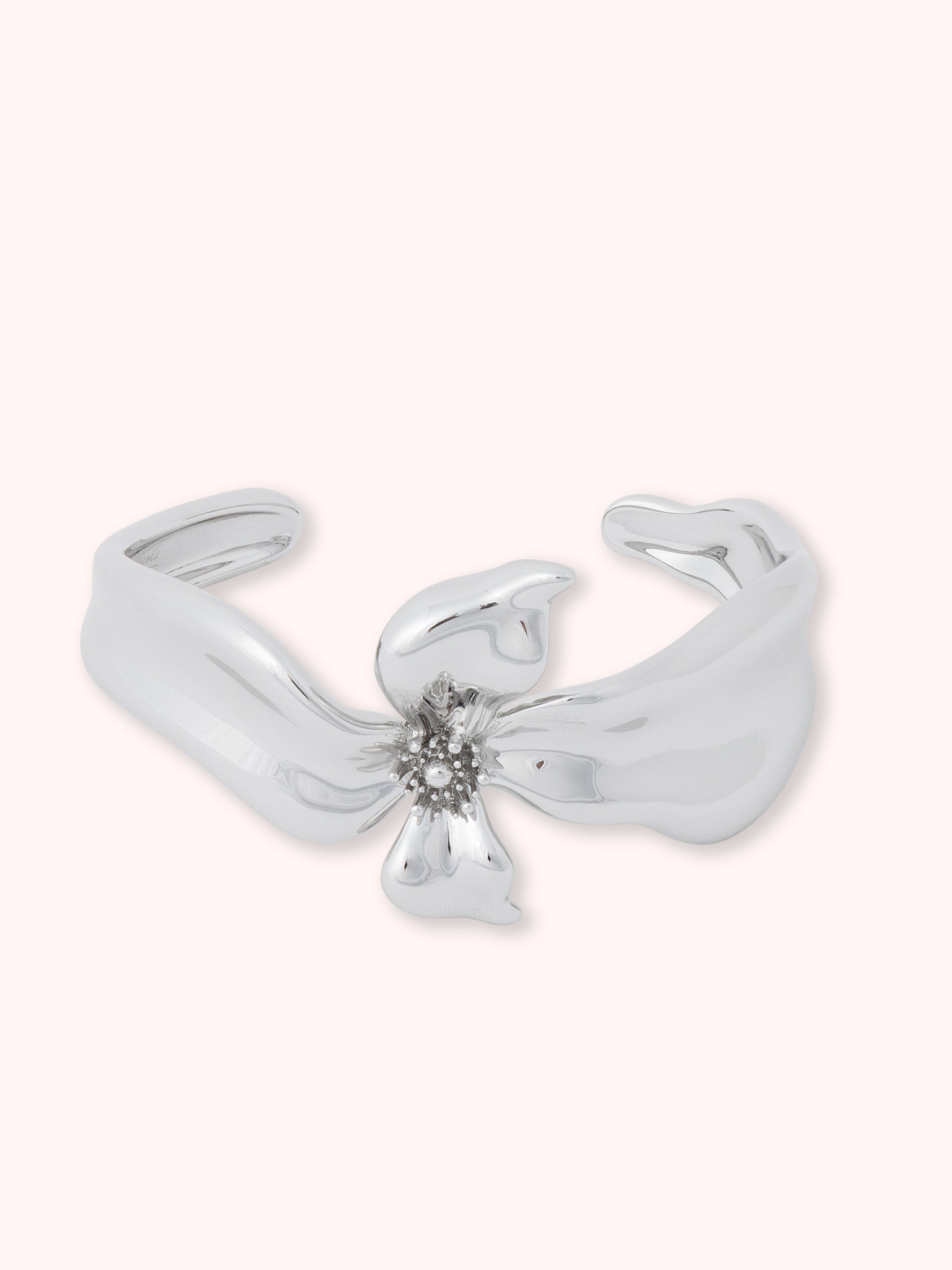 FLOR DE ALMENDRO BRAZALETE PLATEADO