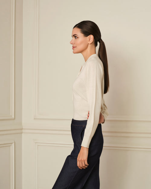 JERSEY CUELLO POLO CRUDO