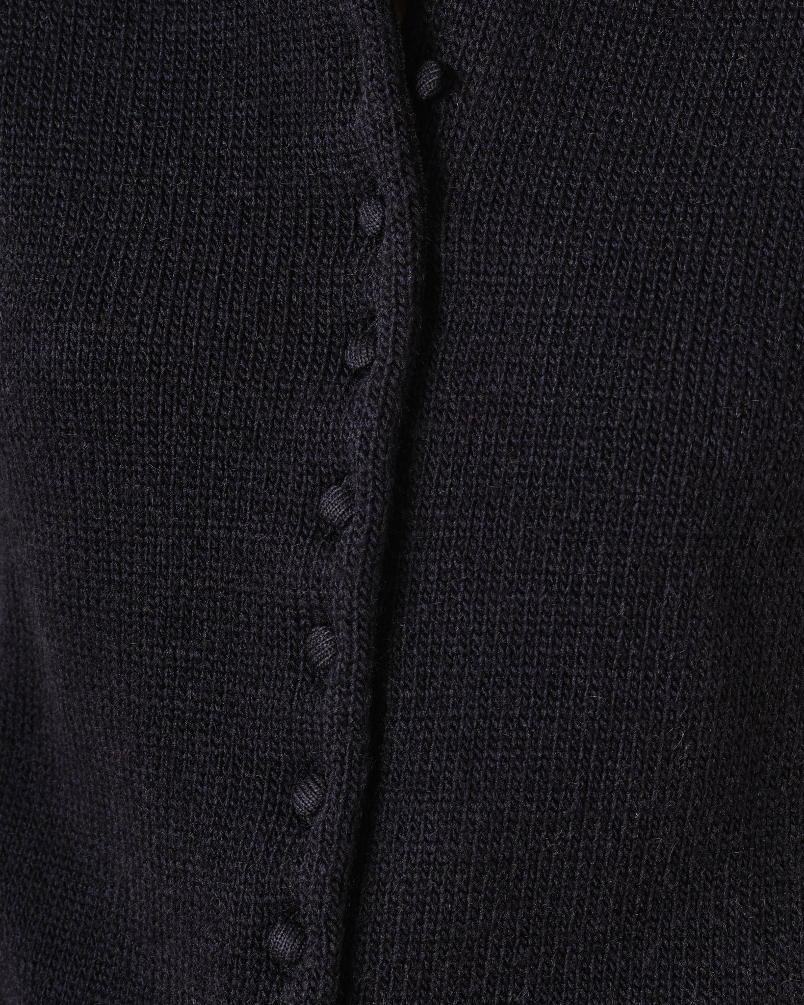 CÁRDIGAN DE BOTONES FORRADOS AZUL MARINO