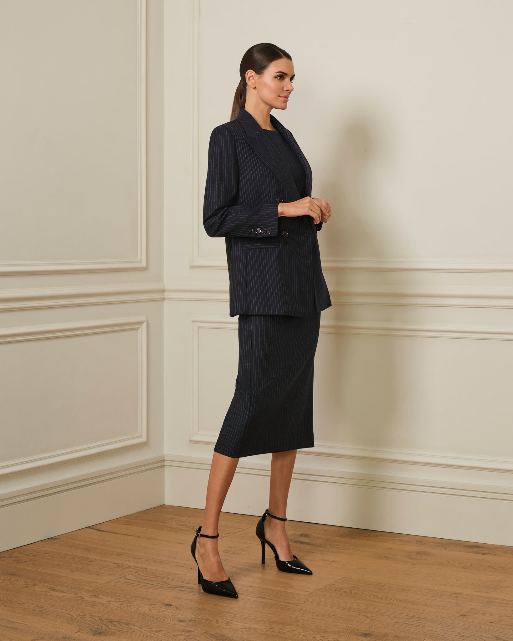 BLAZER RAYA DIPLOMÁTICA AZUL