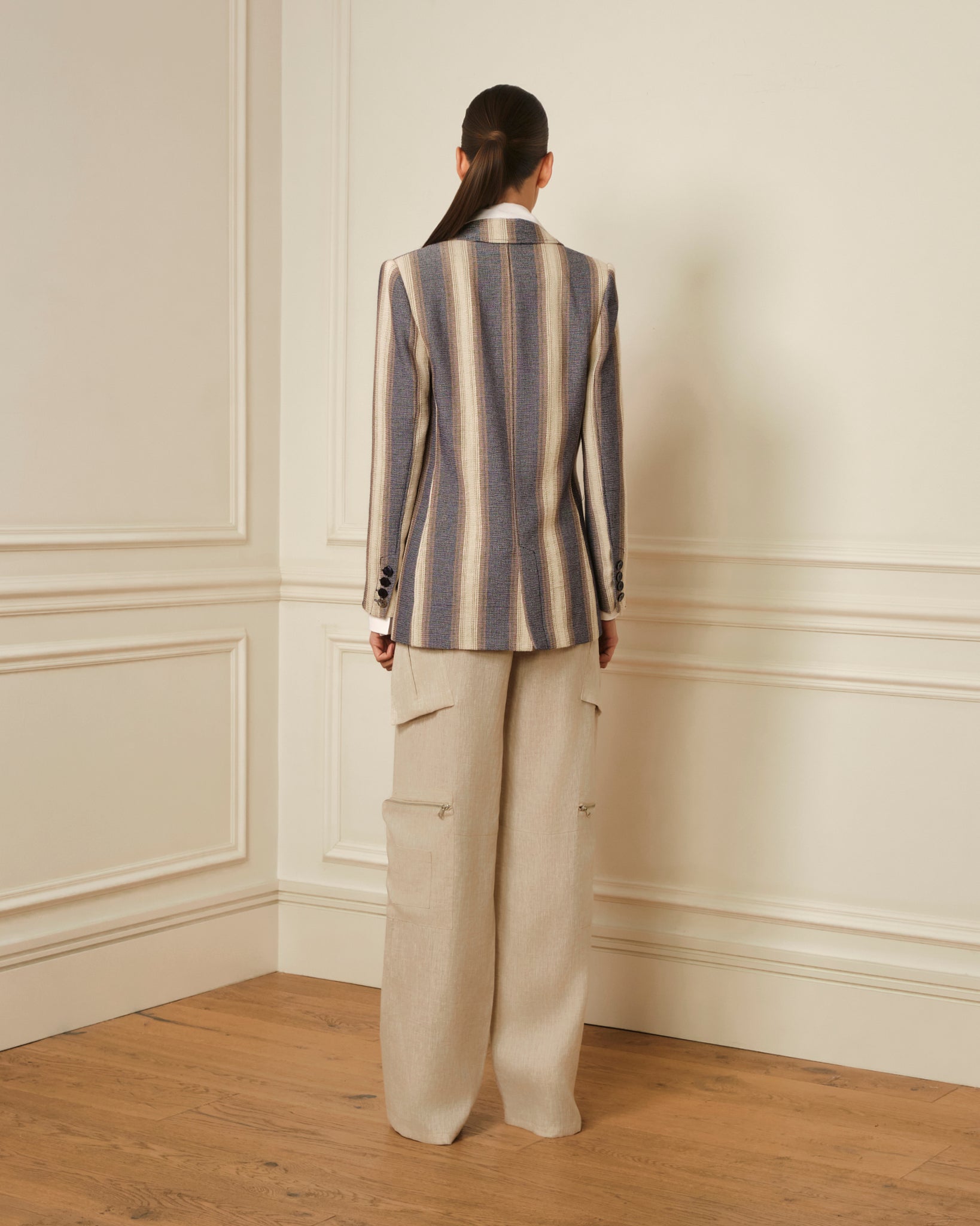 AMERICANA DE RAYAS AZUL