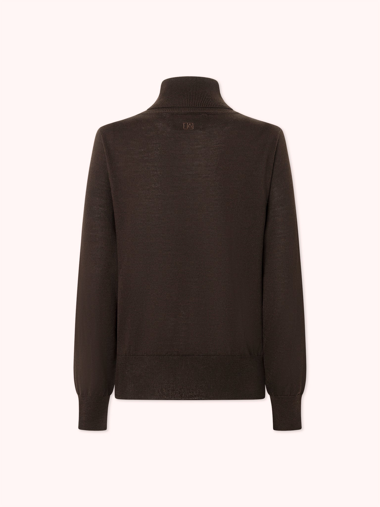 JERSEY CUELLO ALTO MARRÓN