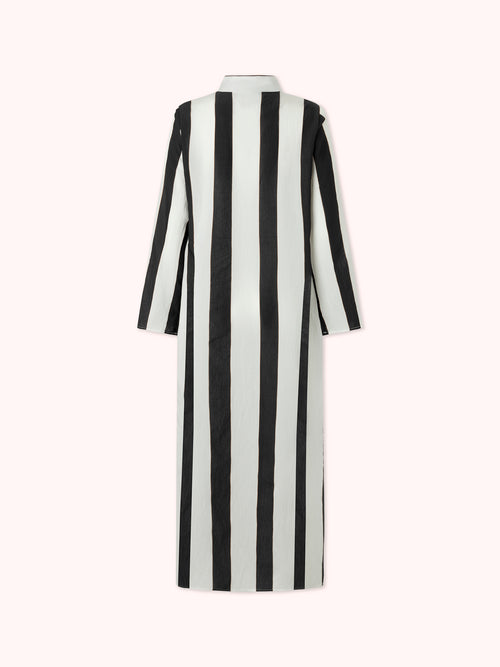 KAFTÁN ESTAMPADO RAYAS NEGRAS RANYA