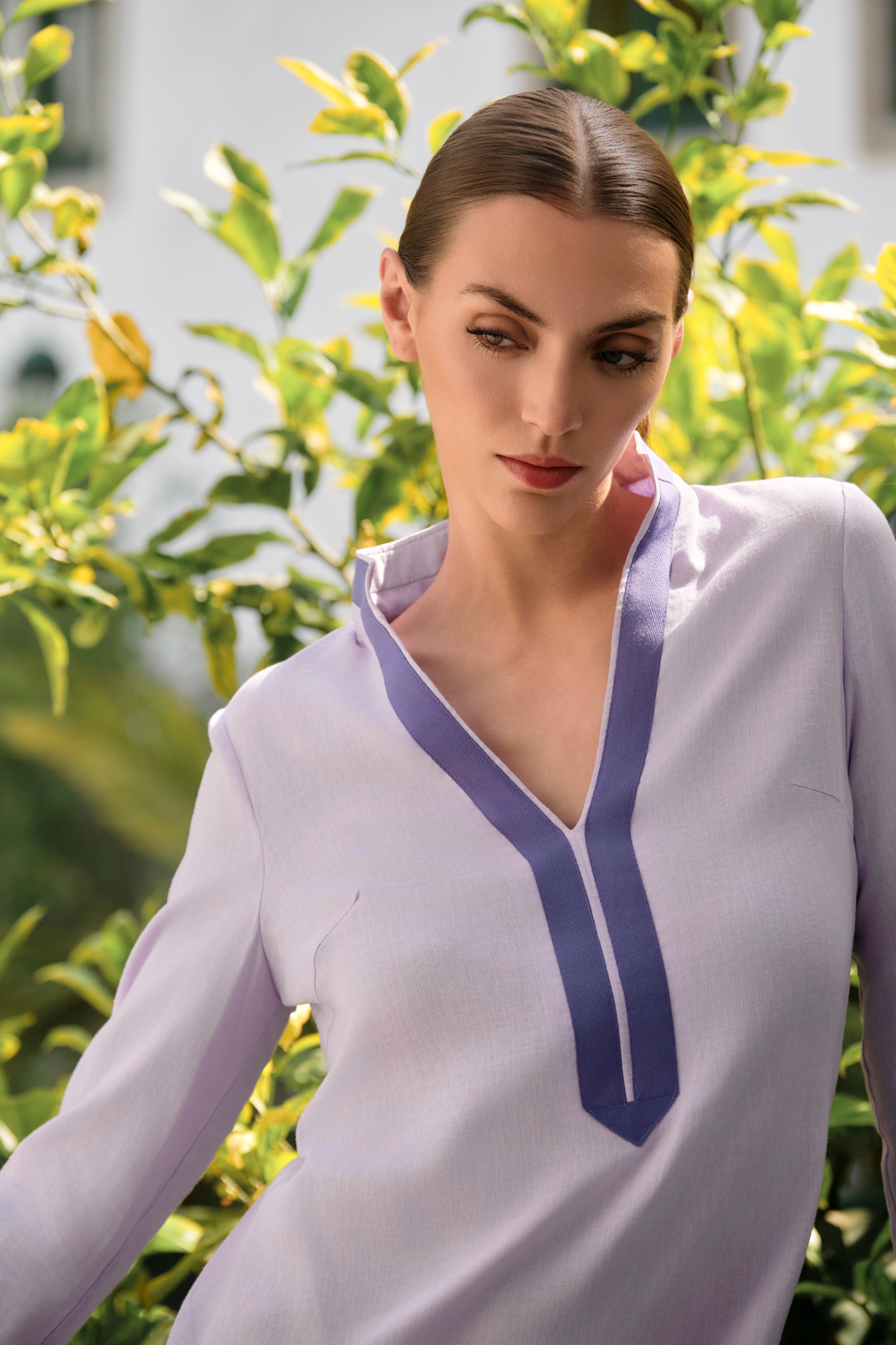 KAFTÁN CORTO LILA CLAIRE