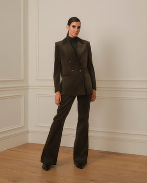 BLAZER CRUZADA DE PANA VERDE