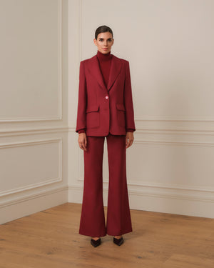 PANTALÓN FLARE GRANATE