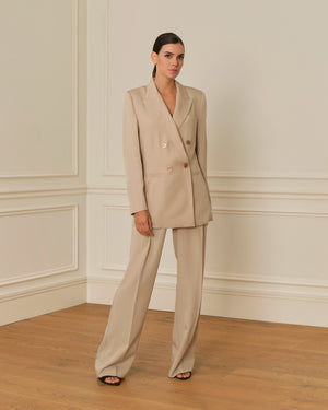 BLAZER CRUZADO CAMEL