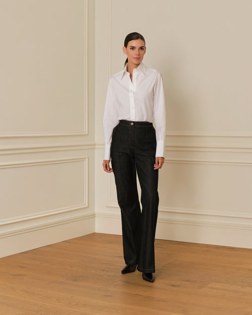 CAMISA DE PUÑO ALARGADO BLANCA