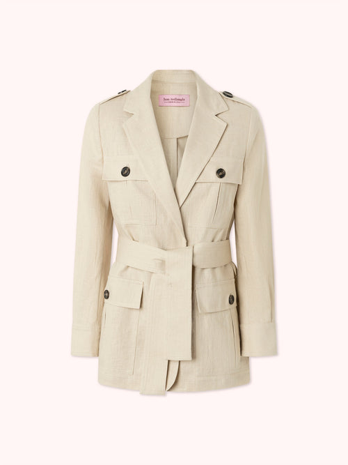 BLAZER SAHARIANA LINO NATURAL CHARLES