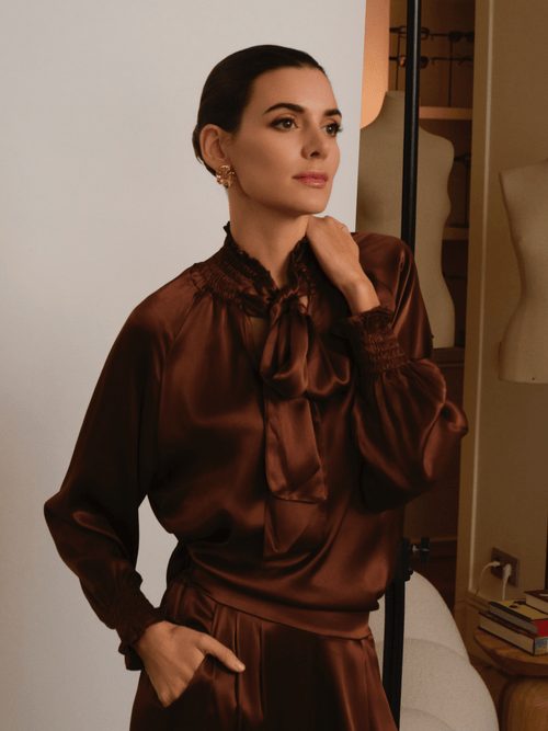 BLUSA MARRÓN KYLIE