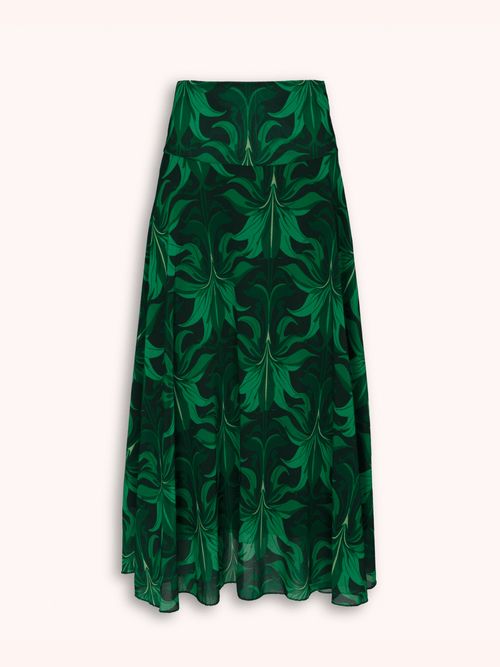 FALDA ESTAMPADA VERDE JOHANNA
